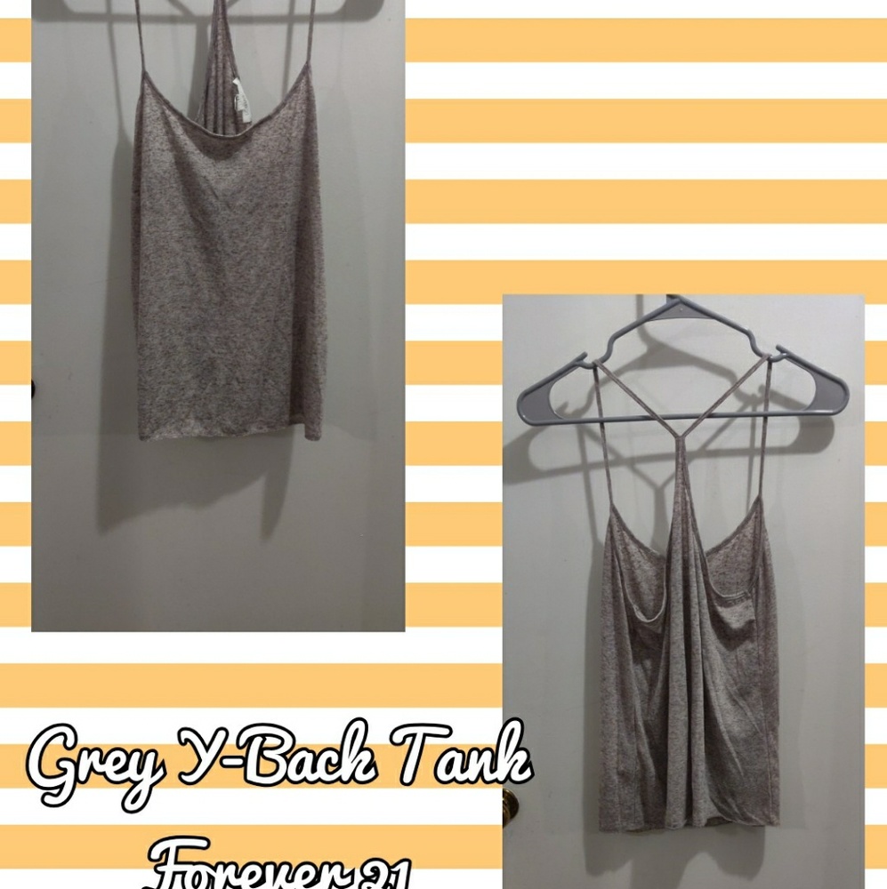 Strappy Grey Tank Top
